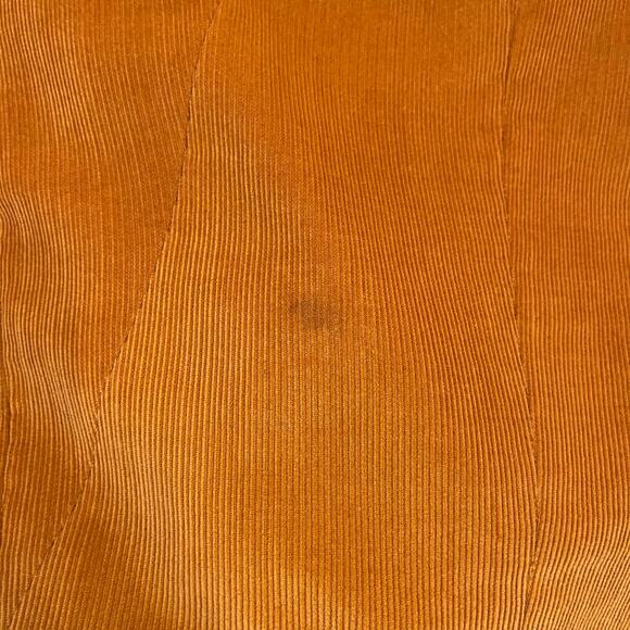 Vintage Banana Republic Corduroy Blazer Size 0 Pumpkin Orange Y2K - Picture 10 of 16